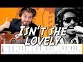 Stevie Wonder (Isn't she lovely) - Acoustic guitar tutoriel (jazzy version)