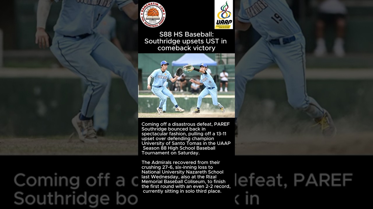 UAAP High School Baseball: Southridge turns back UST; NU outplays Ateneo