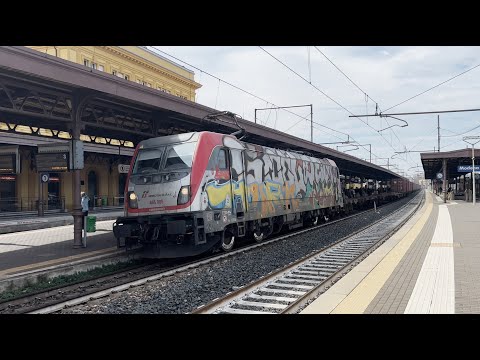 Mercitalia Rail 494 005 mit Containergüterzug in Modena