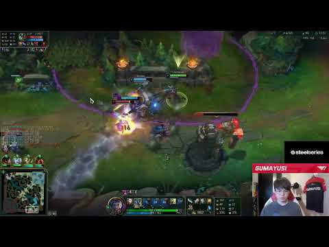 T1 Gumayusi is so good at using Jinx's passive & aiming her W | Stream Highlights
