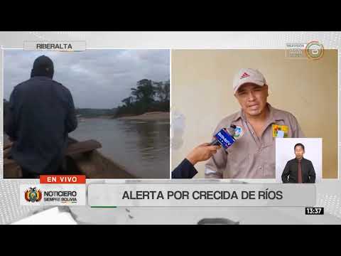 Riberalta: Crecida de ríos alerta a la región
