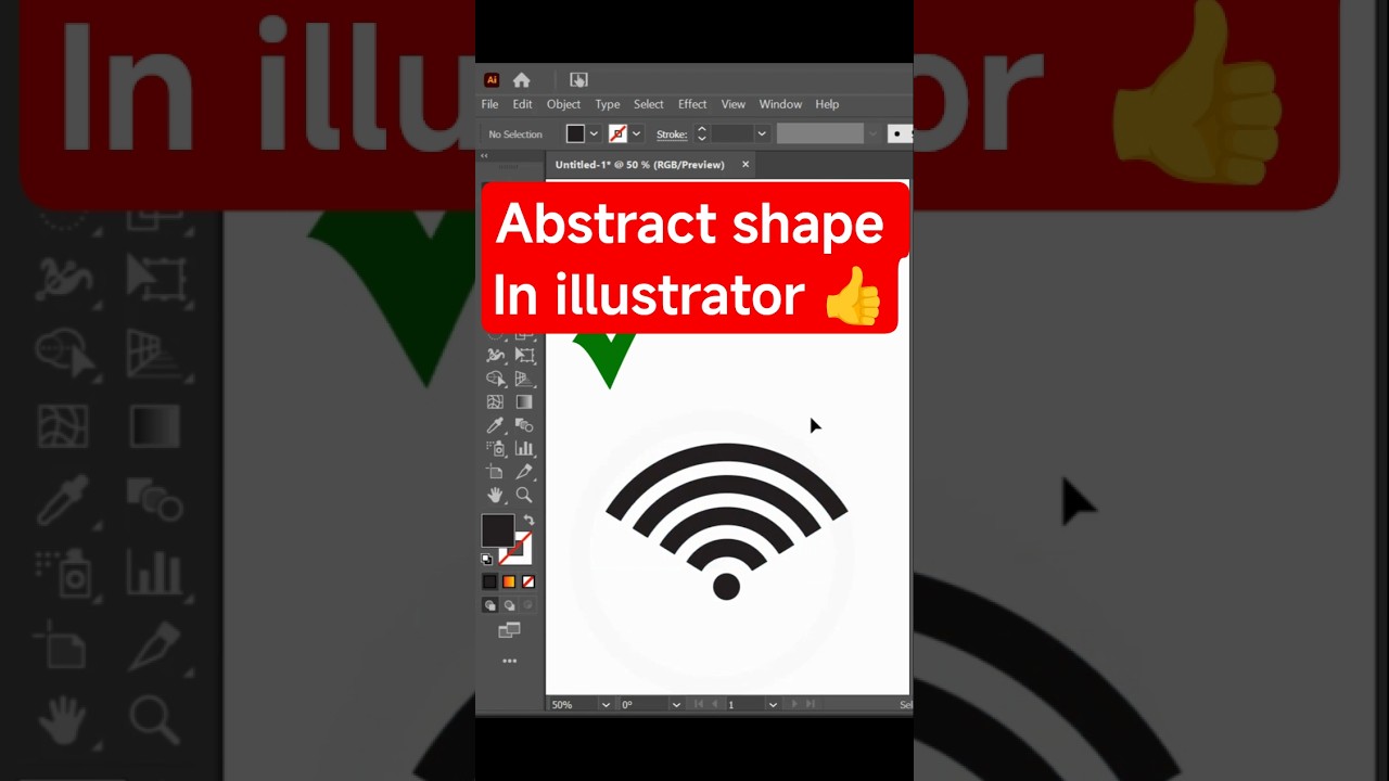 abstract shape in adobe illustrator #illustratortips #abstractdesign