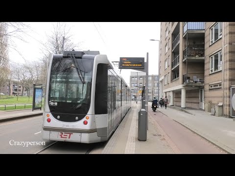 Cabview Tram Willemsplein - Weena - Crooswijk Rotterdam, RET Line 7