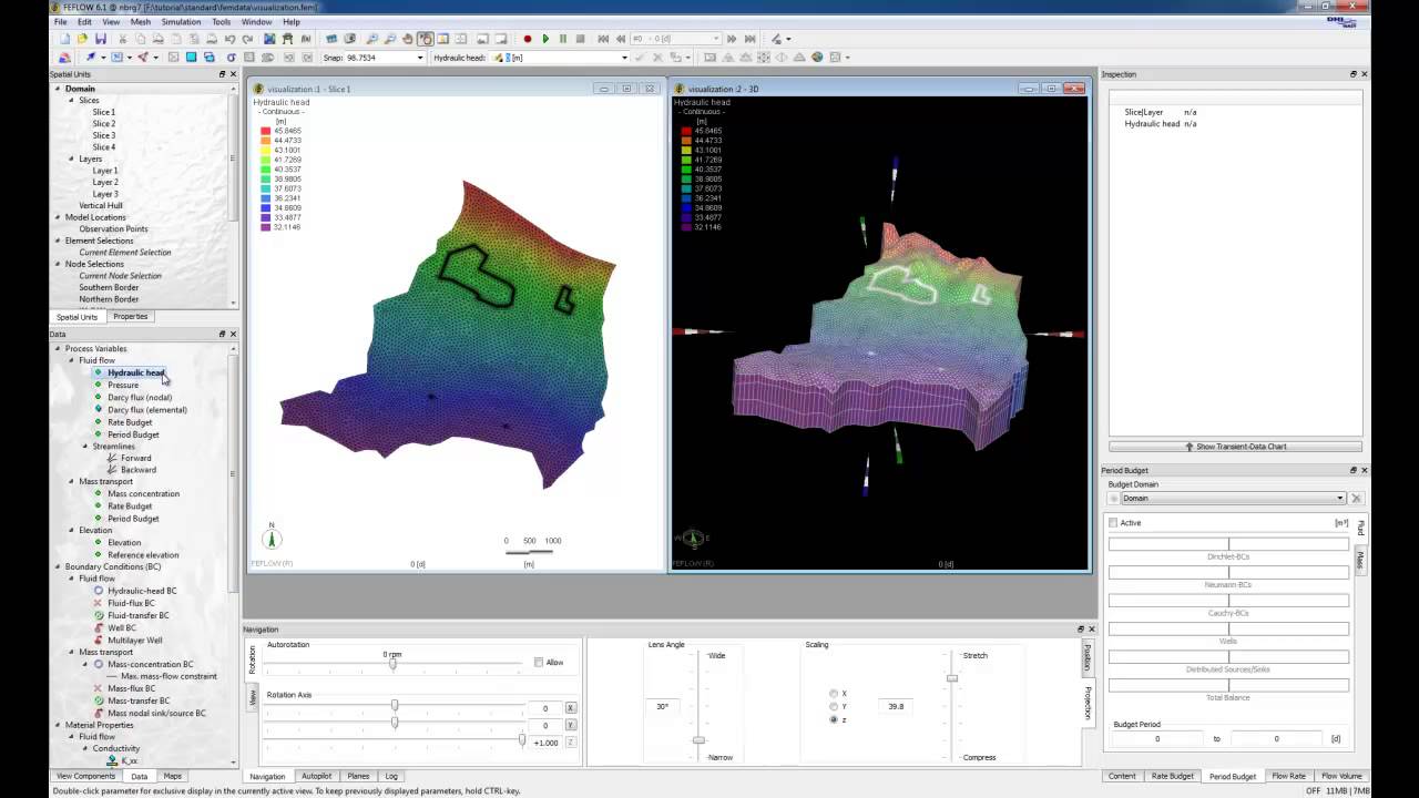 FEFLOW Tutorial - The View Windows