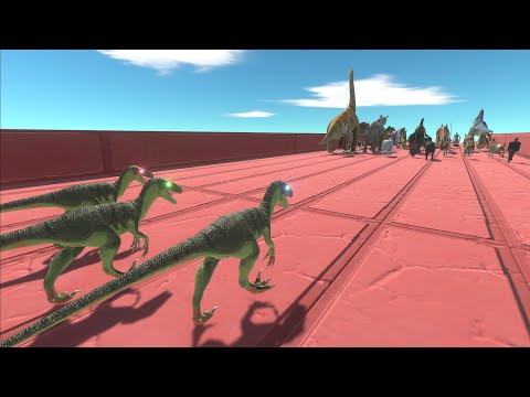 Escape from NEON EYES DEINONYCHUS TEAM - Animal Revolt Battle Simulator