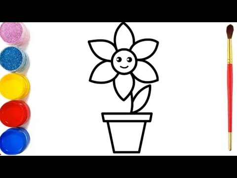 easy flowers drawing # roses💐💐 drawing with noreen