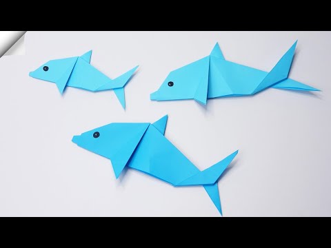 Origami dolphin | How to make paper dolphin