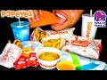 POPEYES TACO BELL EATING SHOW MOUTH SOUNDS SANDWICH FRIES TACO CINNAMON TWIST NACHOS CHEESE MUKBANG