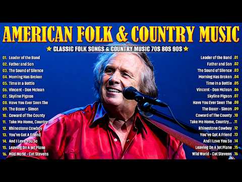 Best Of 70s 80s 90s Folk Rock & Country 🎶 Kenny Rogers, Bob Dylan, John Denver, Simon & Garfunkel