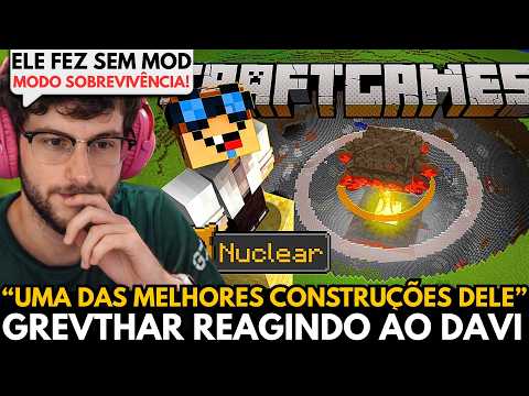 🚨 WE DISCOVERED DAVI'S NUCLEAR BASE IN MINECRAFT! - GREVTHAR REACTS AND COMMENTS TO @HDDaviGamer