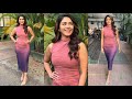 Baby In Pink Mrunal Thakur Looks Purely Gorgeous As She Spotted In The City