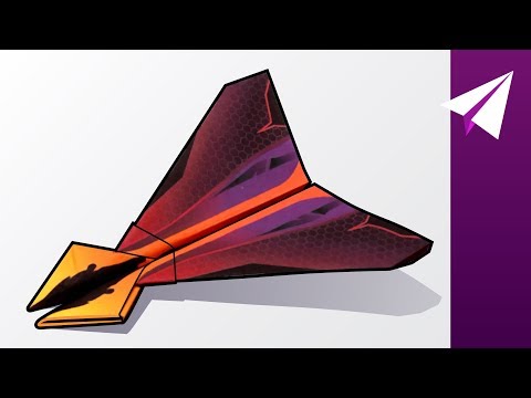 Aggressive paper airplane with two spikes! - how to make stinger