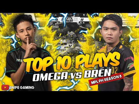 TOP 10 PLAYS OMEGA vs BREN ESPORTS | MPL-PH Season 8 Week 3