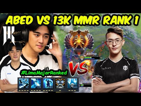 Abed Zeus vs 13K MMR Carry Rank1 Eu Dota 2 #LimaMajor Ranked Dota 2 pro Gameplay