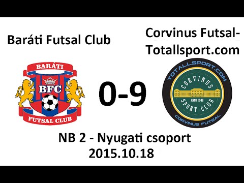 !Gólösszefoglaló! Corvinus Futsal-Totallsport.com - Baráti Futsal Club NB2 Futsal 2015.10.18