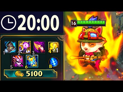 *4 Items in 20 Min* The New Rank 1 Teemo Strategy (5k Gold 1 Recall)