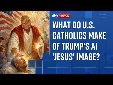 Trump deletes AI image of him as messianic figure - but doubles down on Pope criticism