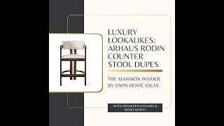 Luxury Lookalikes: Arhaus Rodin Counter Stool Dupes