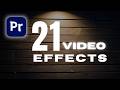 Top 21 Video Effects In Premiere Pro Must Know Editing Tricks