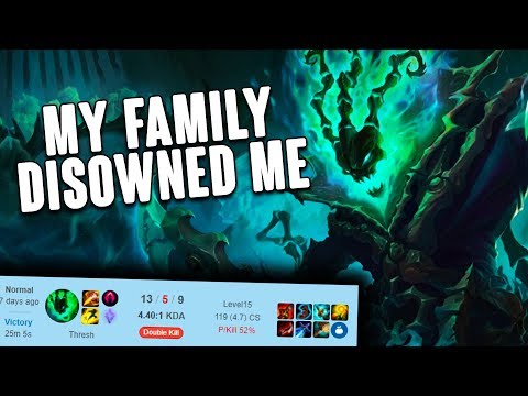 JUNGLE THRESH IS LITERALLY THE MOST OP THING IN MY ENTIRE FAMILY! MY UNCLE BEATS ME