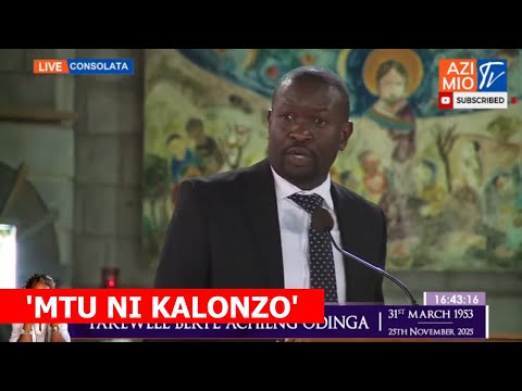 Fireworks as Sifuna publicly endorses Kalonzo infront of ODM leaders at the memorial of Beryl Odinga