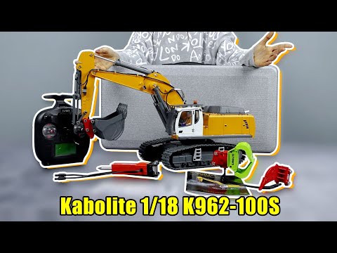 This 1/18 Hydraulic Excavator Is INSANE! New Kabolite K962-100S Full Review K970
