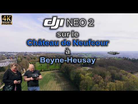 Dji Neo 2 sur le Château de Neufcour à Beyne-Heusay.