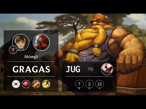 Gragas Jungle vs Lee Sin - KR Grandmaster Patch 10.2