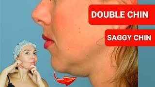 DOUBLE CHIN massage | How to tighten FLABBY CHIN