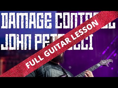 Damage Control - FULL GUITAR LESSON // John Petrucci