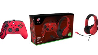 PDP spririt red Xbox series X/S controller and headset