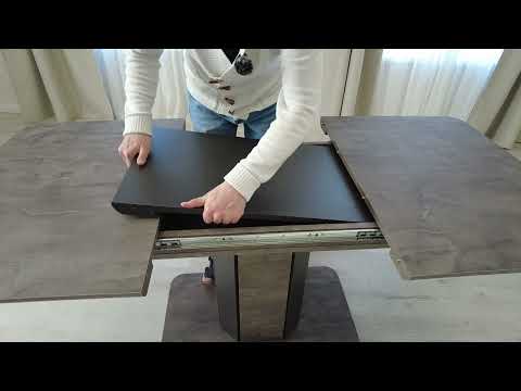 Миниатюра изображения товара Обеденный стол Tetchair Skat 120-160x80x75 (оникс/графит)