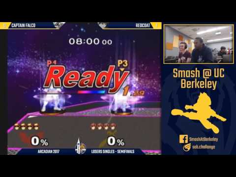 Berkeley Arcadian 2017 - Melee Singles Losers Semis: Captain Falco vs Redcoat