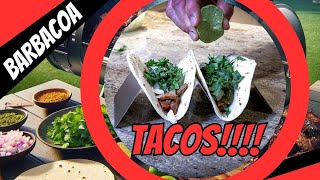 Smoky Beef Barbacoa Tacos | Masterbuilt 1050 Charcoal Smoker Recipe