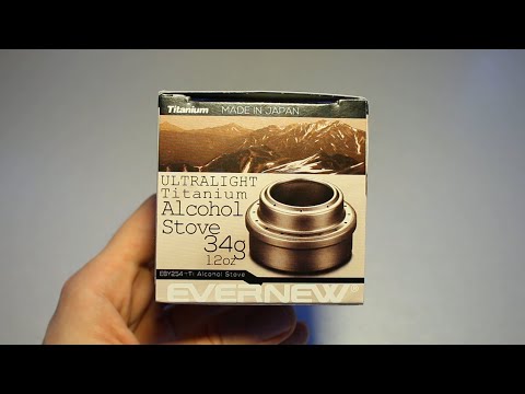 Evernew Ultralight Titanium Alcohol Stove Unboxing