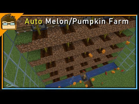 Minecraft Auto Melon & Pumpkin Farm Tutorial #SHORTS