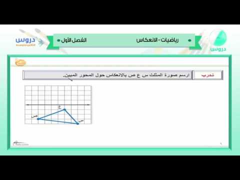 الثاني المتوسط | الفصل الدراسي الأول 1438 | رياضيات | الانعكاس