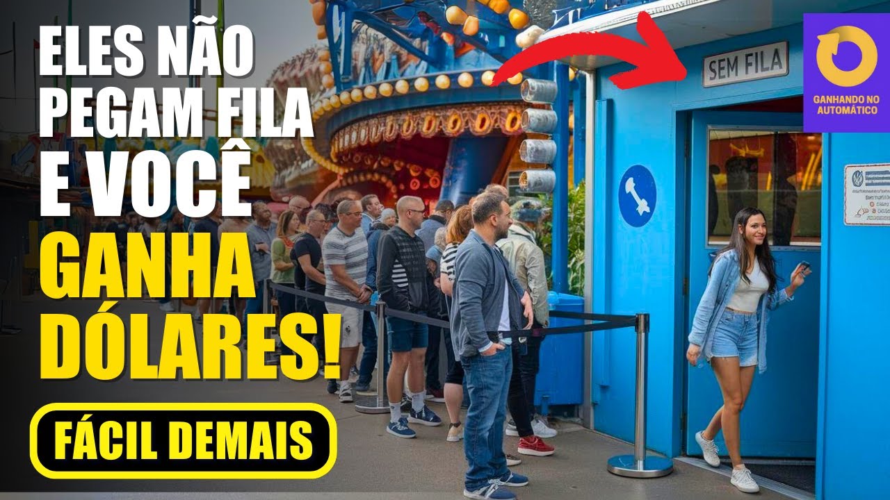 Como furar fila e ainda ganhar dolares por isso sem gastar