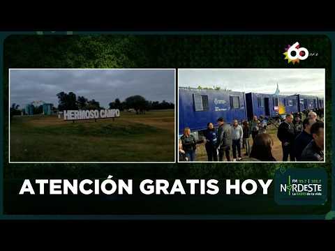 El Tren “25 de Mayo” brinda atención sanitaria gratuita en Hermoso Campo