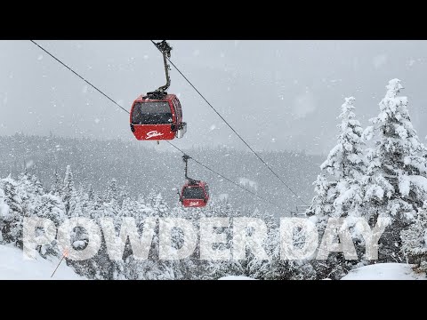 POWDER DAY at STOWE Vermont!
