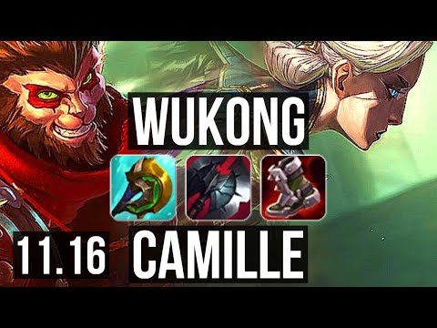 WUKONG vs CAMILLE (TOP) | 4.3M mastery, 2700+ games, Legendary, 10/3/5 | KR Master | v11.16