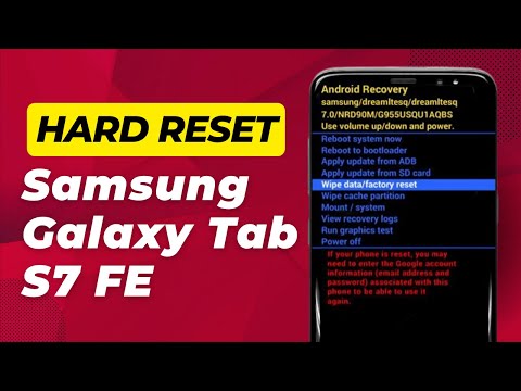 How To Hard Reset Samsung Galaxy Tab S7 FE (Quick & Easy)
