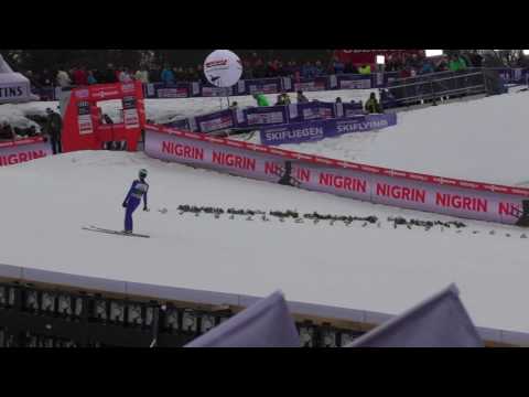 Domen Prevc 208,5m Oberstdorf 04.02.17/ Probedurchgang