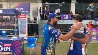 ROHIT SHARMA PLAYING WITH DHAWAL KULKARNI DAUGHTER AFTER WINNING IPL FINAL 2020!#IPL2020