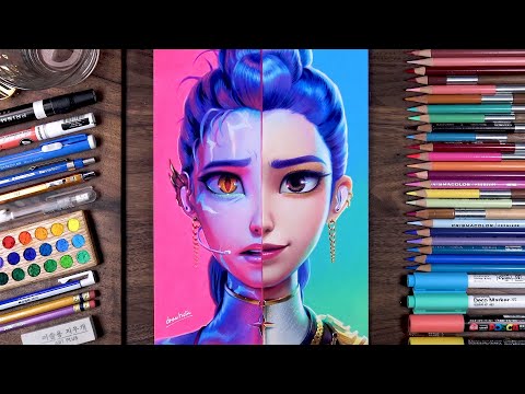 Drawing HUNTR/X: Rumi - KPop Demon Hunters