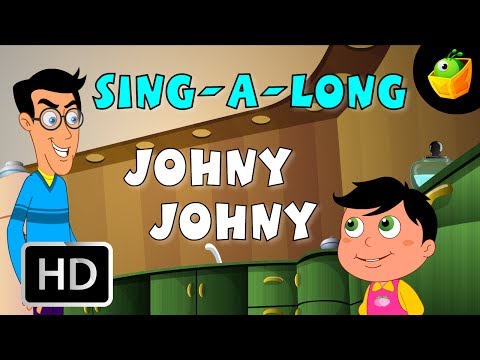 Karaoke: Johny Johny - Songs With Lyrics - Cartoon/Animated Rhymes For Kids