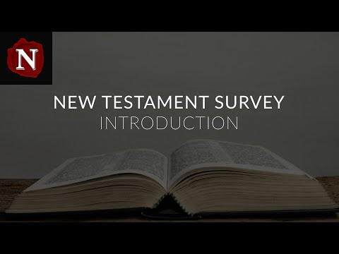 1. New Testament Survey - Introduction