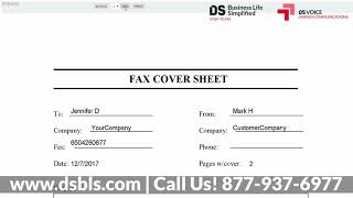 DS VOICE | How To Use And Manage WebFax