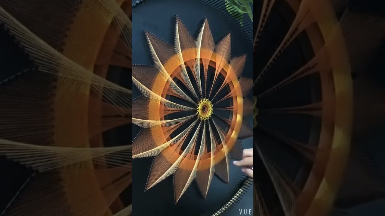 You wouldn't believe how string can make such beautiful Mandala art!