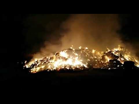 Fermă în flăcări la Baba Ana